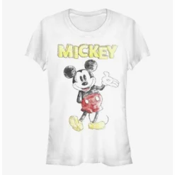 Best Sale ❤️ Disney Mickey Mouse Sketchy Mickey 🛒 Girls T-Shirt ✨