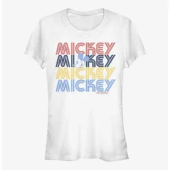 Deals ✨ Disney Mickey Mouse Retro Stack 😍 Girls T-Shirt ✔️