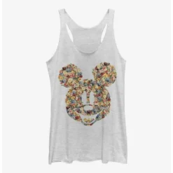 Cheap ✔️ Disney Mickey Mouse Floral Mickey 😉 Girls Tank ✔️