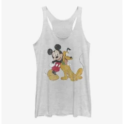 Budget 💯 Disney Mickey Mouse Mickey And Pluto 🔔 Girls Tank ✨