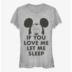 Brand new 🧨 Disney Mickey Mouse Let Me Sleep 🥰 Girls T-Shirt ⭐