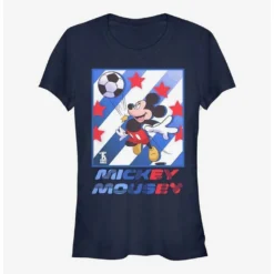 Brand new ⌛ Disney Mickey Mouse Mickey Football Star Girls T-Shirt 🛒