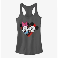 Cheap ❤️ Disney Mickey Mouse Mickey Minnie Heart Girls Tank 🛒