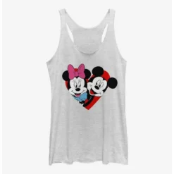 Best Pirce ✨ Disney Mickey Mouse Mickey Minnie Heart Girls Tank 🔔