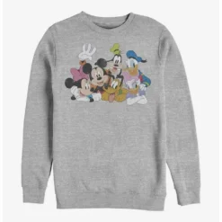 Coupon 🥰 Disney Mickey Mouse And Friends Group Crew Sweatshirt 😍