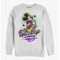 Buy ❤️ Disney Mickey Mouse Airbrush Mickey Crew Sweatshirt 🛒