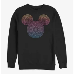 Cheapest 🧨 Disney Mickey Mouse Mickey Mandala Fill Crew Sweatshirt ⌛