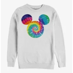 Budget ⭐ Disney Mickey Mouse Mickey Tie Dye Fill Crew Sweatshirt ⭐