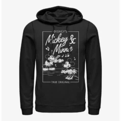 Best Sale 🎁 Disney Mickey Mouse Minnie Mouse Music Cover Hoodie 😍