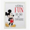 Discount ✨ Disney Mickey Mouse Do The Impossible Framed Wood Wall Decor 🔔
