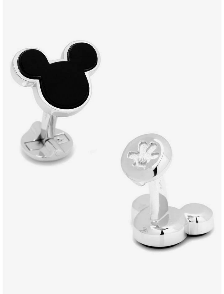 Wholesale ✔️ Disney Sterling Silver and Onyx Mickey Mouse Cufflinks 👏 1 Wholesale ✔️ Disney Sterling Silver and Onyx Mickey Mouse Cufflinks 👏