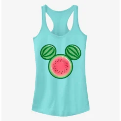 Cheap ✨ Disney Mickey Mouse Watermelon Ears 🥰 Girls Tank 🔥