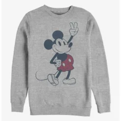 Cheap ⭐ Disney Mickey Mouse Plaid Mickey Crew Sweatshirt 🎁