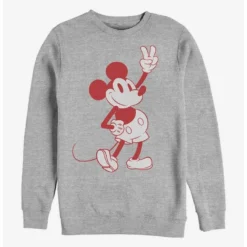Coupon 👍 Disney Mickey Mouse Simple Mickey Outline Crew Sweatshirt ❤️