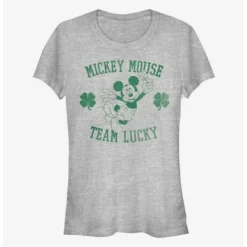 New 😀 Disney Mickey Mouse Team Lucky Girls T-Shirt 🎉
