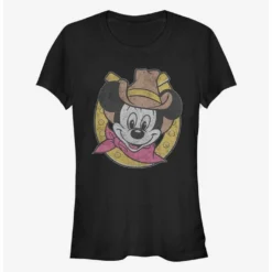 Promo ⌛ Disney Mickey Mouse Cowboy Mickey ⭐ Girls T-Shirt 🧨