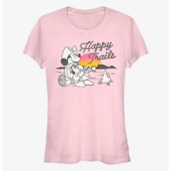 Budget ❤️ Disney Mickey Mouse Happy Trails ✔️ Girls T-Shirt 💯