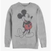New 😉 Disney Mickey Mouse Vintage Classic Crew Sweatshirt ⌛