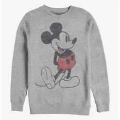 New 😉 Disney Mickey Mouse Vintage Classic Crew Sweatshirt ⌛