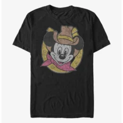 Best Pirce ⭐ Disney Mickey Mouse Cowboy Mickey T-Shirt 🎁