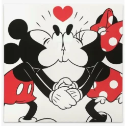 Buy ⌛ Disney Mickey And Minnie 16" x 16" Canvas Wall Décor ✨