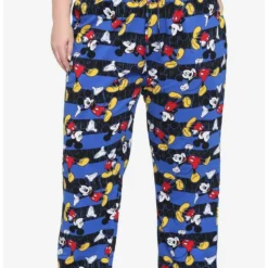 Wholesale ⭐ Disney Mickey Mouse Stripe Girls Pajama Pants Plus Size 😀