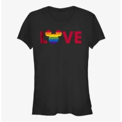 Best Pirce ❤️ Disney Mickey Mouse Love Rainbow Pride T-Shirt 👏