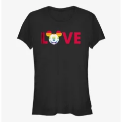Hot Sale ❤️ Disney Mickey Mouse Mickey Love Pride Rainbow T-Shirt 🔔