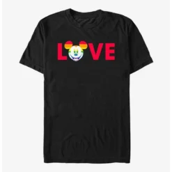 Promo ❤️ Disney Mickey Mouse Mickey Love Pride Rainbow T-Shirt ❤️