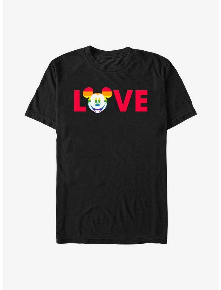 Promo ❤️ Disney Mickey Mouse Mickey Love Pride Rainbow T-Shirt ❤️ 1 Promo ❤️ Disney Mickey Mouse Mickey Love Pride Rainbow T-Shirt ❤️