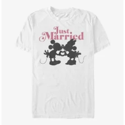 Best Pirce ⌛ Disney Mickey Mouse Just Married T-Shirt 🔔