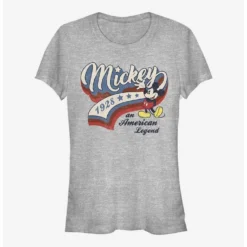 Best Sale 🤩 Disney Mickey Mouse 1928 An American Legend 🌟 Girls T-Shirt ✨