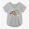 Best Sale ✨ Disney Mickey Mouse Group Girls Plus Size T-Shirt ❤️