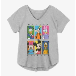 New 🛒 Disney Mickey Mouse Friends Girls Plus Size T-Shirt 🛒