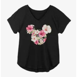 Cheap 🧨 Disney Mickey Mouse Tropical Logo Girls Plus Size T-Shirt ❤️