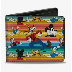 Top 10 ✔️ Disney Mickey Mouse And Friends Stripe Bifold Wallet 🤩