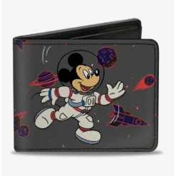 Outlet 🤩 Disney Mickey Mouse Astronaut In Space Bifold Wallet 🛒