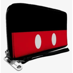Hot Sale 🔥 Disney Mickey Mouse Buttons Zip Around Wallet 😀