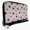 Brand new 😍 Disney Mickey Mouse Ears Logo Toss Print Zip Around Wallet 🤩