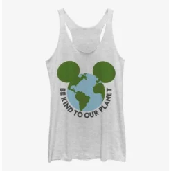 New ⌛ Disney Mickey Mouse Be Kind To Our Planet ❤️ Girls Tank ❤️