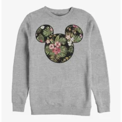 Deals ⌛ Disney Mickey Mouse Floral Mickey Crew Sweatshirt 🔥