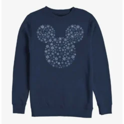 Wholesale 🎁 Disney Mickey Mouse Mickey Ear Snowflakes Crew Sweatshirt ✨