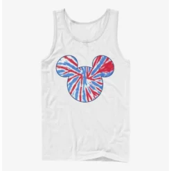 Cheapest ✔️ Disney Mickey Mouse Tie Dye Red White Blue Tank 🎁