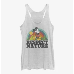 Discount ✔️ Disney Mickey Mouse Respect Nature ✔️ Girls Tank 🥰