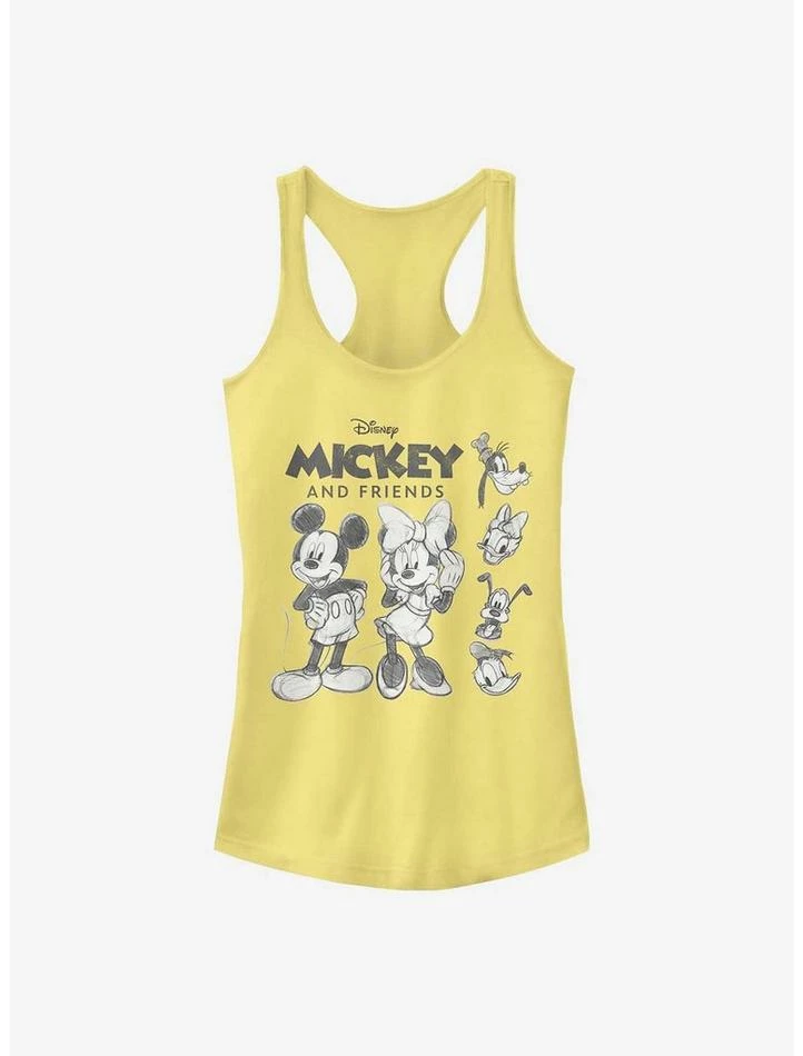 New π Disney Mickey Mouse Mickey Friends Sketch Girls Tank π 1 New π Disney Mickey Mouse Mickey Friends Sketch Girls Tank π