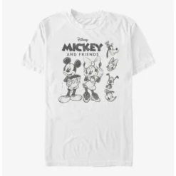 Hot Sale ✨ Disney Mickey Mouse Mickey Friends Sketch T-Shirt ❤️