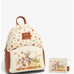 Best Pirce ✔️ Loungefly Disney Mickey Mouse & Friends Fall Leaves Mini 🛒 Backpack 🧨 -Mickey Mouse Store 17780351 av4