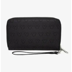 Best Sale 🎉 Disney Mickey Mouse Ears Icon Embossed Zip Wallet 😀