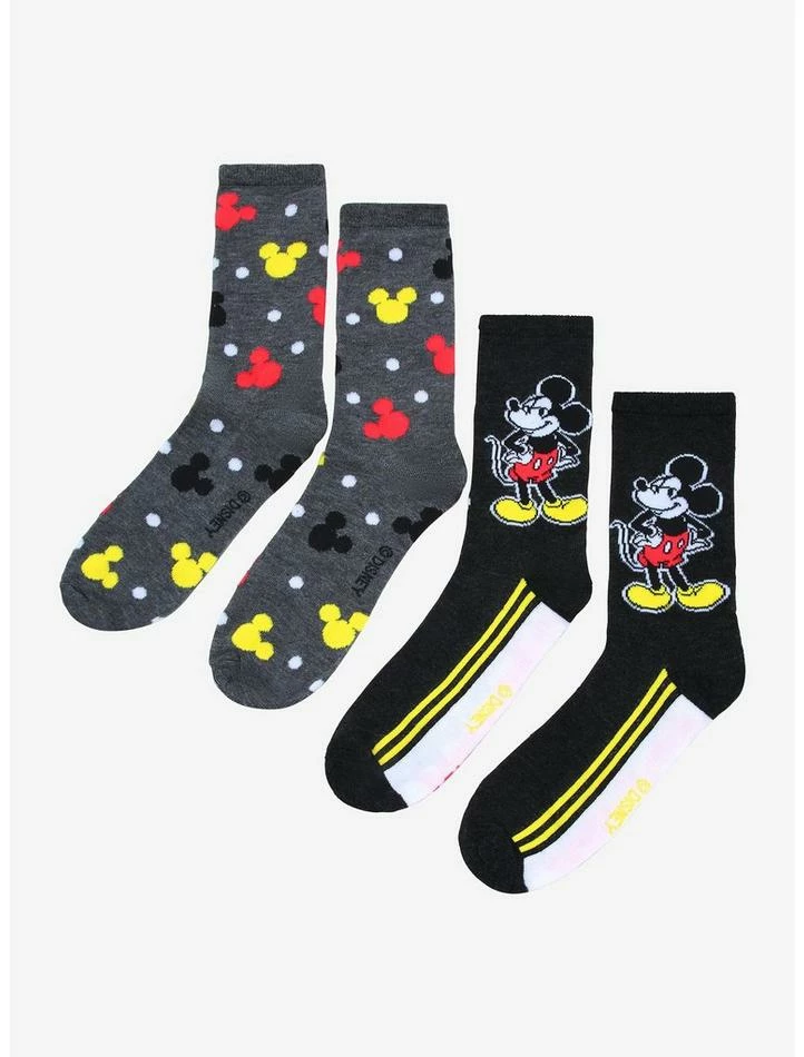 Top 10 π Disney Mickey Mouse Retro Multicolor Crew Socks 2 Pair β 3 Top 10 π Disney Mickey Mouse Retro Multicolor Crew Socks 2 Pair β - Image 3