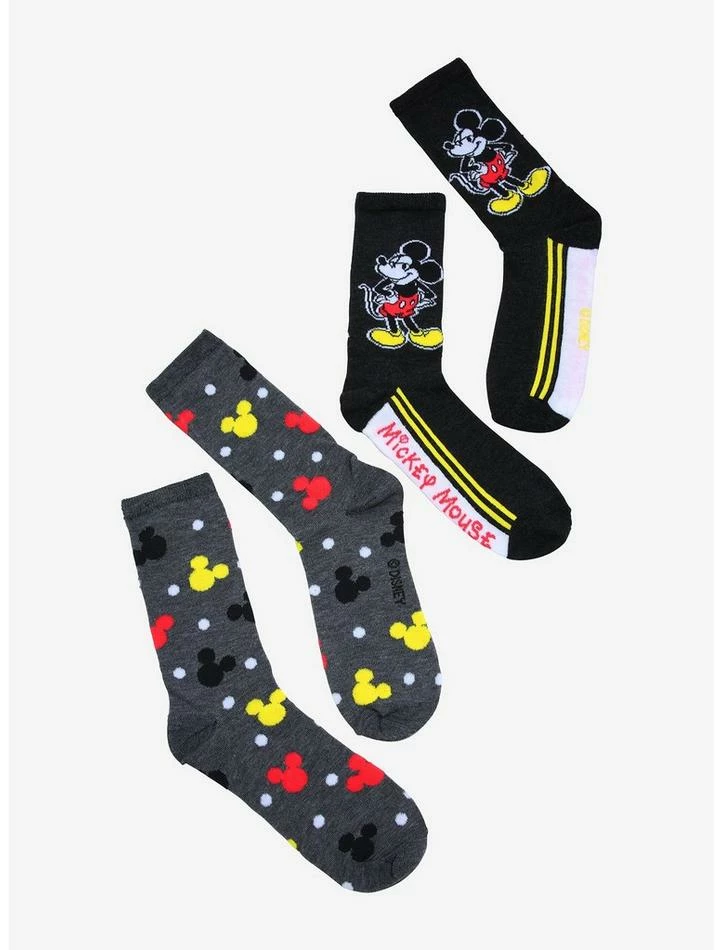 Top 10 π Disney Mickey Mouse Retro Multicolor Crew Socks 2 Pair β 1 Top 10 π Disney Mickey Mouse Retro Multicolor Crew Socks 2 Pair β